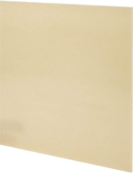 Made in USA - 3/16" Thick x 12" Wide x 2' Long, Epoxyglass Laminate (G10/F4) Sheet - Mustard Yellow, ±0.019 Tolerance - Americas Industrial Supply