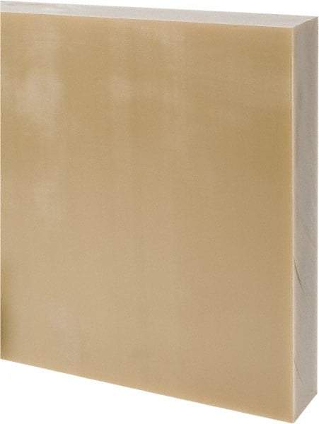Made in USA - 2" Thick x 24" Wide x 2' Long, Epoxyglass Laminate (G10/F4) Sheet - Mustard Yellow, ±0.073 Tolerance - Americas Industrial Supply