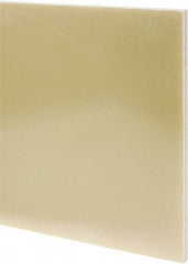 Made in USA - 1/2" Thick x 24" Wide x 3' Long, Epoxyglass Laminate (G10/F4) Sheet - Mustard Yellow, ±0.036 Tolerance - Americas Industrial Supply