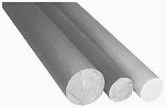 Made in USA - 4' Long, 1/2" Diam, Glass-Cloth Silicone Laminate (G7) Plastic Rod - Cream-White - Americas Industrial Supply