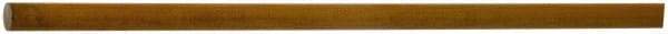 Made in USA - 2' Long, 1/2" Diam, Polyurethane Plastic Rod - 50A Hardness, Black - Americas Industrial Supply