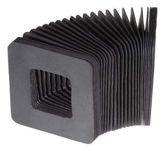 Made in USA - 0.02 Inch Thick, Polyester Square Flexible Bellows - 3 x 3 Inch Inside Square - Americas Industrial Supply