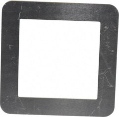Made in USA - Aluminum Bellows Mounting Flange - 2 x 2 Inch Inside Square - Americas Industrial Supply