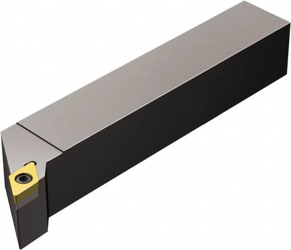 Sandvik Coromant - SDJC, Left Hand Cut, -3° Lead Angle, 5/8" Shank Height x 5/8" Shank Width, Neutral Rake Indexable Turning Toolholder - 5" OAL, DCMT 11 T3 08 Insert Compatibility, Series CoroTurn 107 - Americas Industrial Supply
