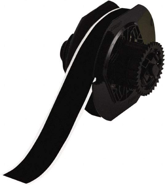 Brady - 1-1/8" Wide x 1,200" Long, Black Vinyl Tape - For BBP30 Label Printer, BBP33 Label Printer, BBP35 Multicolor Sign & Label Printer, BBP37 Color & Cut Sign & Label Printer, BradyPrinter S3100, BBP31 Sign & Label Printer - Americas Industrial Supply