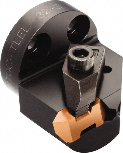 Sandvik Coromant - 570C-TLER/L Insert, 0.9843" Head Length, Modular Grooving Blade Holder Head - Right Hand Cut, System Size 25, Series Top Lok - Americas Industrial Supply