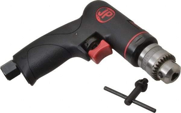 PRO-SOURCE - 1/4" Reversible Keyed Chuck - Pistol Grip Handle, 2,600 RPM, 4 CFM, 0.3 hp, 90 psi - Americas Industrial Supply