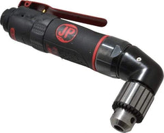 PRO-SOURCE - 3/8" Reversible Keyed Chuck - Right Angle Handle, 1,400 RPM, 4 CFM, 0.35 hp, 90 psi - Americas Industrial Supply