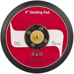 PRO-SOURCE - 6" Diam Hook & Loop Disc Backing Pad - 5/16" Shank Diam, 12,000 RPM - Americas Industrial Supply