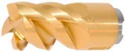 Seco - MP10 E02 Grade F40M Carbide Milling Tip Insert - TiAlN/TiN Finish, 4 Flutes, 10mm Cutting Diam, 12mm Depth of Cut, 21mm Extension, 0.02" Cnr Rad - Americas Industrial Supply