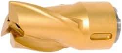 Seco - MP16 E05 Grade F40M Carbide Milling Tip Insert - TiAlN/TiN Finish, 3 Flutes, 12mm Cutting Diam, 19mm Depth of Cut, 32.6mm Extension, 0.012" Cnr Rad - Americas Industrial Supply