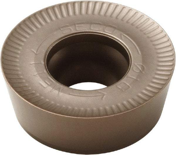 Seco - RDHT1605M0 ME11 Grade MM4500 Carbide Milling Insert - TiCN/Al2O3 Finish, 0.219" Thick, 0.63" Inscribed Circle - Americas Industrial Supply