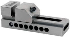 Gibraltar - 2" Jaw Width, 3-1/8" Jaw Opening Capacity, 1" Jaw Height, Toolmaker's Vise - Flat Jaw, 0.005" Parallelism, 0.005" Squareness, 5-1/2" OAL x 2" OAH - Americas Industrial Supply