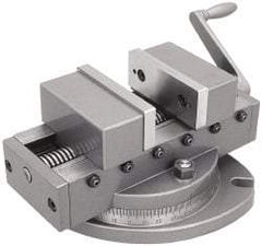 Gibraltar - 6" Jaw Width, 6" Max Jaw Opening, 2-1/4" Throat Depth, Self Centering Vise - 15" OAL x 6-1/2" OAH - Americas Industrial Supply
