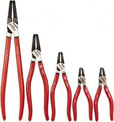 Wiha - 5 Piece Retaining Ring Plier Set - Comes in Box - Americas Industrial Supply
