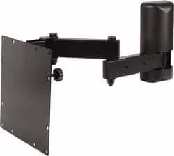 Video Mount - Steel, Flat Panel Arm Mount For 25 to 32 Inch LCD Monitor - Black, 50 Lbs. Load Capacity, 20° Max Tilt Angle, Wall Mount Rotating and Tilting - Americas Industrial Supply