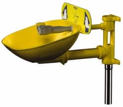 Bradley - Wall Mount, Plastic Bowl, Eyewash Station - 1/2" Inlet, 30 psi Flow, 0.4 GPM Flow Rate - Americas Industrial Supply