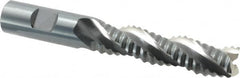 OSG - 3/4" Diam, Coarse Pitch, 3" LOC, 3 Flute Cobalt Roughing End Mill - Uncoated, 5-1/4" OAL, 3/4" Shank Diam, Single End, Centercutting, 35° Helix - Americas Industrial Supply