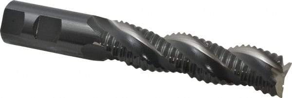 OSG - 1" Diam, Coarse Pitch, 4" LOC, 3 Flute Cobalt Roughing End Mill - Uncoated, 6-1/2" OAL, 1" Shank Diam, Single End, Centercutting, 35° Helix - Americas Industrial Supply