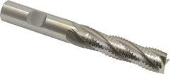 OSG - 1/2" Diam, 2" LOC, 4 Flute Cobalt Roughing & Finishing Square End Mill - Uncoated, 4" OAL, 1/2" Shank Diam, Weldon Shank, 30° Helix, Centercutting, Long Length - Americas Industrial Supply
