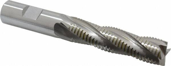 OSG - 3/4" Diam, 3" LOC, 4 Flute Cobalt Roughing & Finishing Square End Mill - Uncoated, 5-1/4" OAL, 3/4" Shank Diam, Weldon Shank, 30° Helix, Centercutting - Americas Industrial Supply
