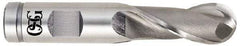 OSG - 1-1/8" Diam, 2-1/4" LOC, 2 Flute Cobalt Ball End Mill - Uncoated, Single End, 4-3/4" OAL, 1" Shank Diam, Spiral Flute - Americas Industrial Supply