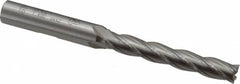 OSG - 5/16", 2" LOC, 3/8" Shank Diam, 3-3/4" OAL, 4 Flute, Cobalt Square End Mill - Single End, Uncoated, Spiral Flute, 30° Helix, Right Hand Cut, Right Hand Flute, Series 557 - Americas Industrial Supply