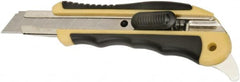 Ability One - Snap Utility Knife - 5-5/8" Steel Blade, Yellow Steel Handle - Americas Industrial Supply