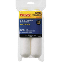 Purdy - 3/8" Nap, 6-1/2" Wide Paint Mini Roller Covers - Semi-Smooth Texture, Woven Dralon Fabric - Americas Industrial Supply