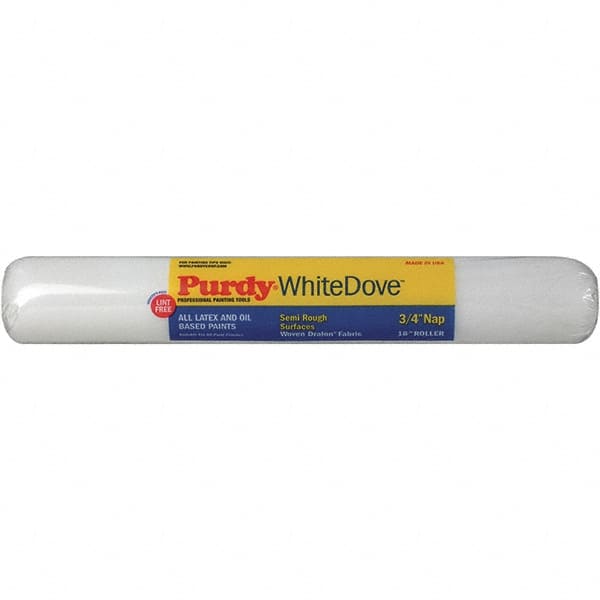 Purdy - 3/4" Nap, 18" Wide Paint General Purpose Roller Cover - Medium-Rough Texture, Woven Dralon Fabric - Americas Industrial Supply