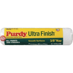 Purdy - 3/8" Nap, 9" Wide Paint General Purpose Roller Cover - Semi-Smooth Texture, Microfiber - Americas Industrial Supply