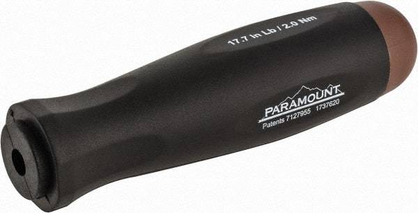 Paramount - 1 Piece, 2 Max N/m, Preset Torque Limiting Screwdriver - 0.1969" Drive - Americas Industrial Supply