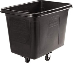 Rubbermaid - 500 Lb Load Capacity, 16 Cu Ft, 12.9 Bushels, Cube Truck - 31" Wide x 43-3/4" Long x 37" High, Black - Americas Industrial Supply