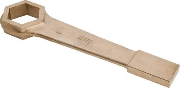 Ampco - 2-3/4" 6 Point Striking Box Wrench - Single End, 17" OAL, Aluminum Bronze - Americas Industrial Supply