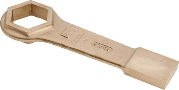 Ampco - 2-9/16" 6 Point Striking Box Wrench - Single End, 13-1/2" OAL, Aluminum Bronze - Americas Industrial Supply