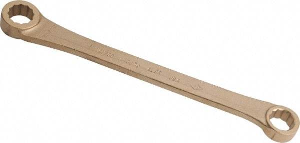 Ampco - 11/16" x 25/32" 12 Point Offset Box Wrench - Double End, 10-3/4" OAL, Aluminum Bronze - Americas Industrial Supply