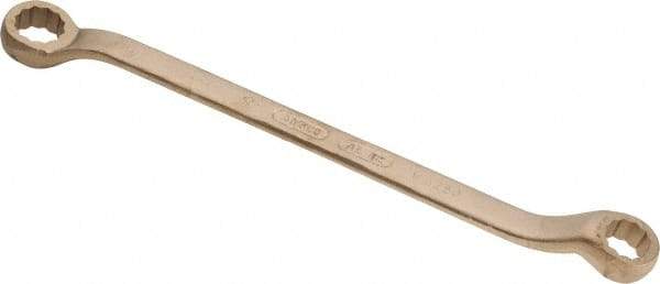 Ampco - 1-1/16" x 1-1/4" 12 Point Offset Box Wrench - Double End, 19-1/4" OAL, Aluminum Bronze - Americas Industrial Supply