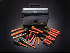 Ampco - 17 Piece 3/8" Drive Insulated Hand Tool Set - Comes in Tool Box - Americas Industrial Supply