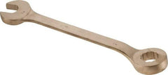 Ampco - 1-7/8" 12 Point Offset Combination Wrench - 15° Offset Angle, 22-3/4" OAL, Aluminum Bronze, Plain Finish - Americas Industrial Supply