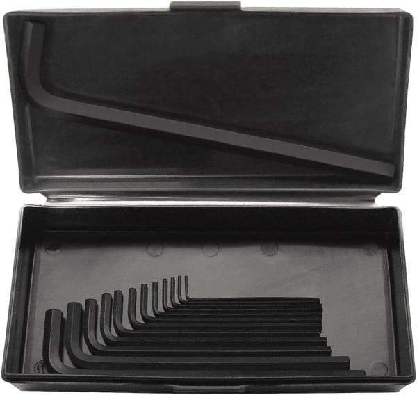 Bondhus - 13 Piece L-Key Hex Key Set - Hex Range 1/16 to 1/2", 9" OAL, Protanium High Torque Steel - Americas Industrial Supply