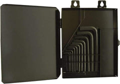 Bondhus - 15 Piece L-Key Hex Key Set - Hex Range 0.028 to 3/8", 8" OAL, Protanium High Torque Steel - Americas Industrial Supply