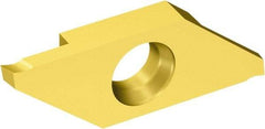 Sandvik Coromant - MACL3L MAC Grade 1025, 0.7mm Cutting Width Carbide Cutoff Insert - 0.05mm Corner Radius, TiAlN+TiN Finish - Americas Industrial Supply