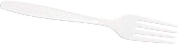 Solo - Solo Guildware Heavyweight Plastic Forks - White - Americas Industrial Supply