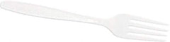 Solo - Solo Guildware Heavyweight Plastic Forks - White - Americas Industrial Supply