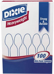 Dixie - Dixie Plastic Tableware, Heavyweight Teaspoons - White - Americas Industrial Supply