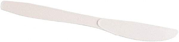 Dixie - Dixie Plastic Tableware, Heavy Mediumweight Knives - White - Americas Industrial Supply