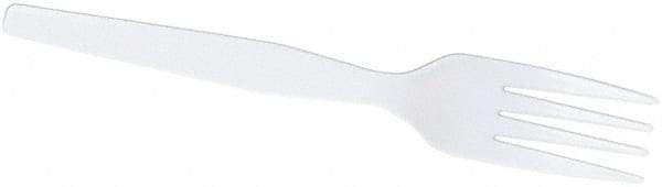 Dixie - Dixie Heavy Mediumweight Plastic Forks - White - Americas Industrial Supply