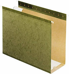 Pendaflex - 8-1/2 x 11", Letter Size, Standard Green, Hanging File Folders with Box Bottom - 11 Point Stock, 1/5 Tab Cut Location - Americas Industrial Supply