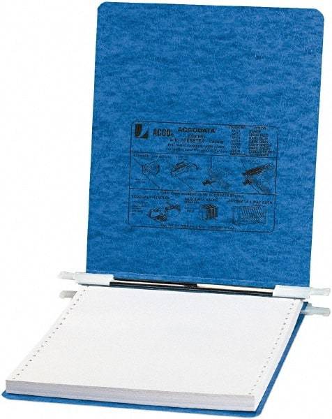 ACCO - 9-1/2 x 11", Holds up to 6" of Unburst Sheets, Light Blue, Indexed Sorters - 11 Point Stock - Americas Industrial Supply