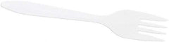 DART - Dart Style Setter Mediumweight Plastic Forks - White - Americas Industrial Supply